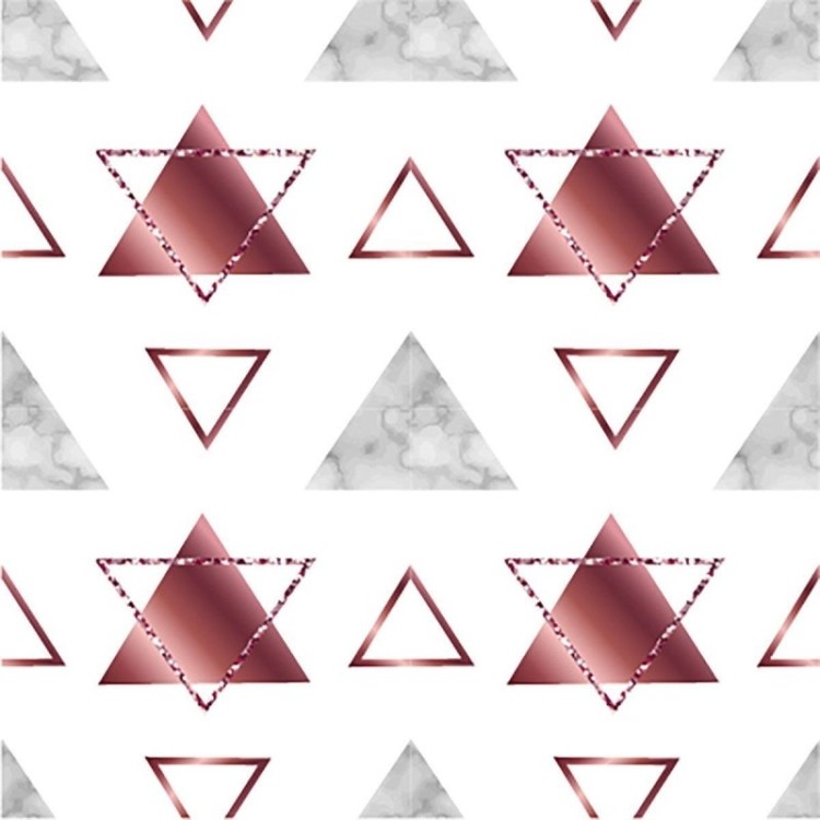 Papel de Parede Adesivo Geométrico Triângulos...