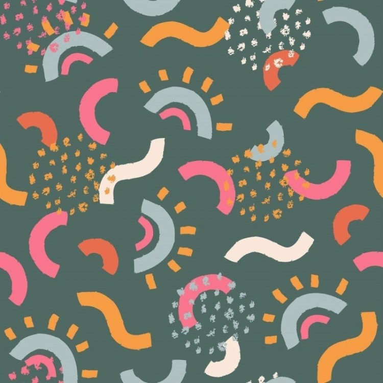 Papel de Parede Adesivo Abstrato Divertido N014010