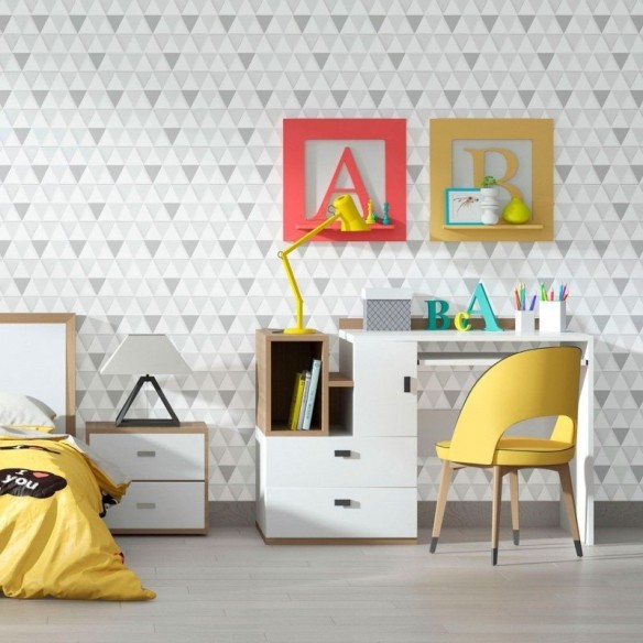 Papel de Parede Adesivo Geométrico Triângulos N012133