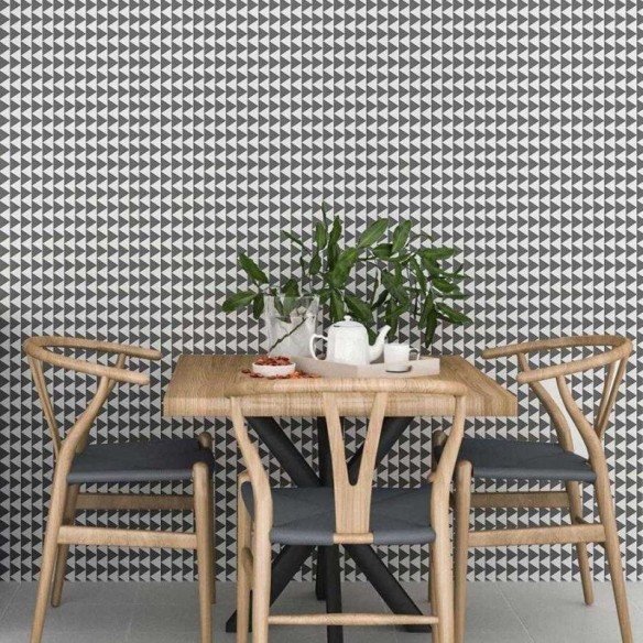 Papel de Parede Adesivo Geométrico Triângulos N06146