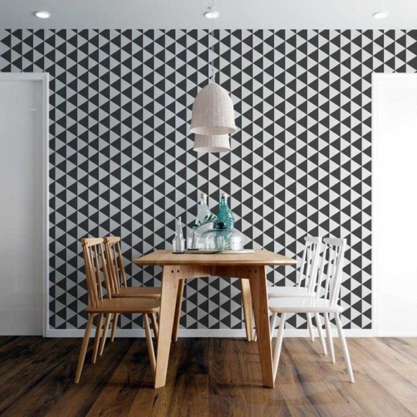 Papel de Parede Adesivo Geométrico Triângulos N06151