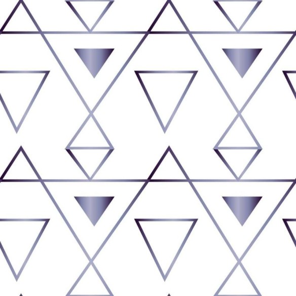 Papel de Parede Adesivo Geométrico Triêngulos Azul Metalizado N07017