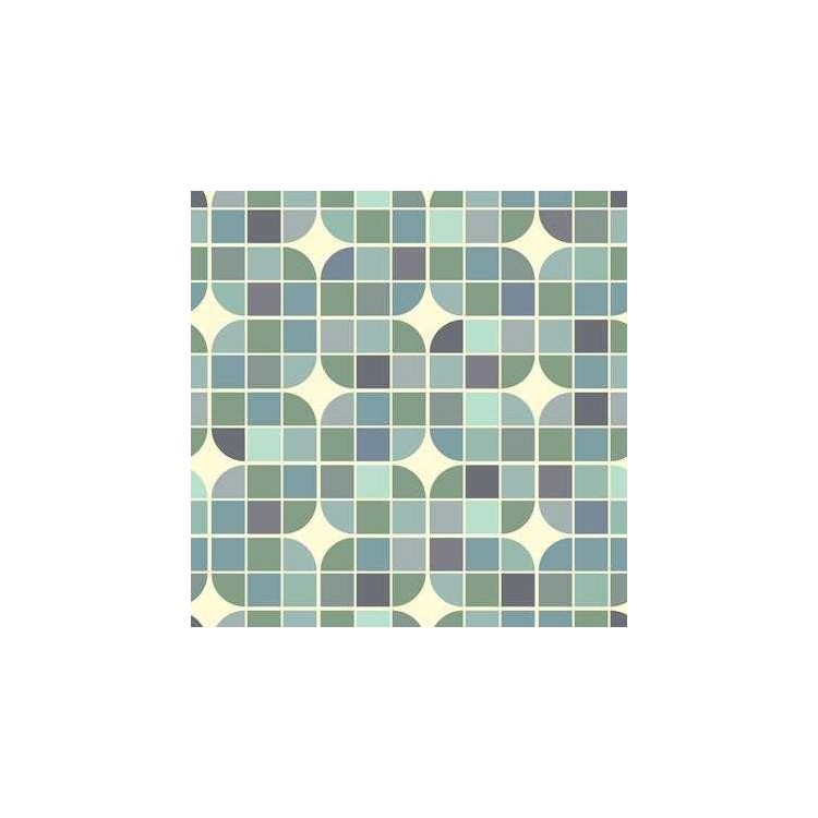 Papel de Parede Adesivo Geometrico verde azul...
