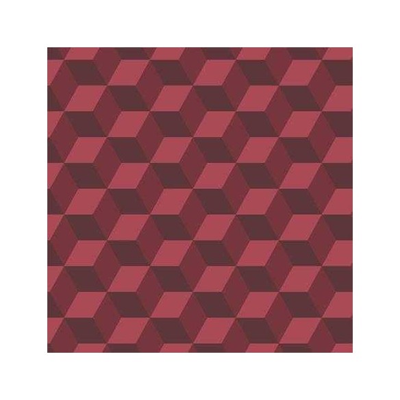 Papel de Parede Adesivo Geometrico Vermelho 3d 2576779