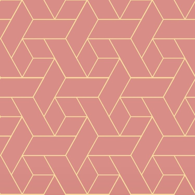 Papel de Parede Adesivo Geométrico Vermelho...