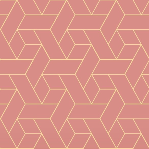Papel de Parede Adesivo Geométrico Vermelho N010123