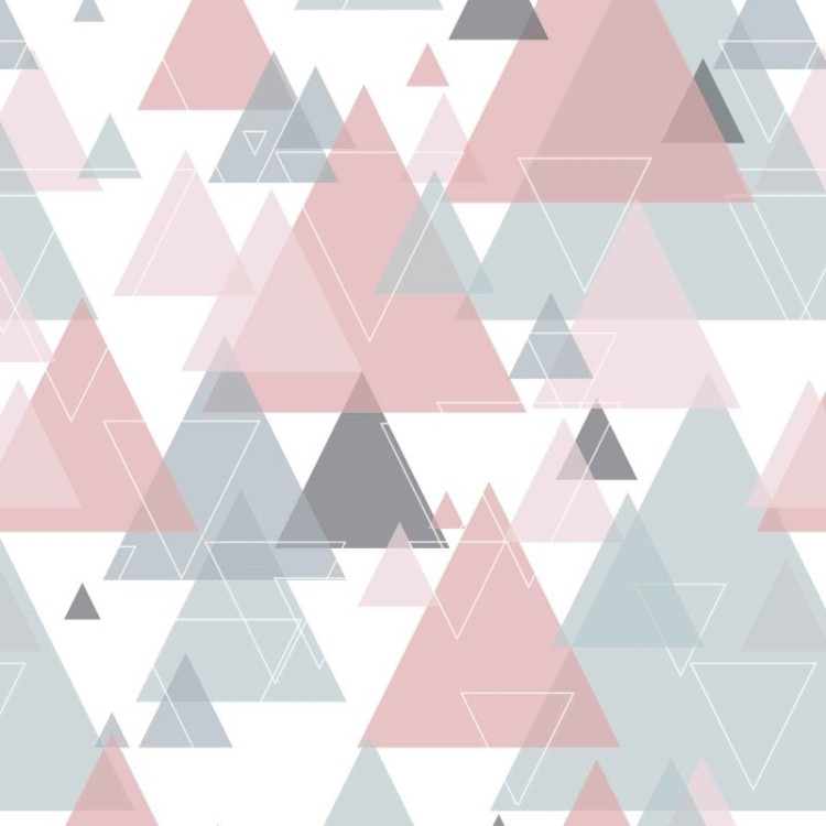 Papel de Parede Adesivo Geométricos Triângulos...