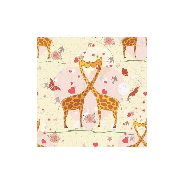 Papel de Parede Adesivo Girafas 1377