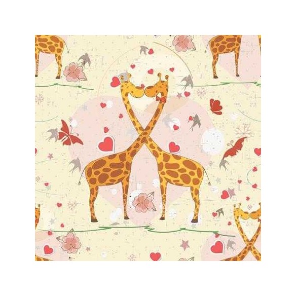 Papel de Parede Adesivo Girafas 1377