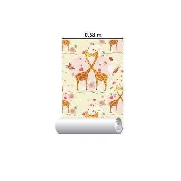 Papel de Parede Adesivo Girafas 1377