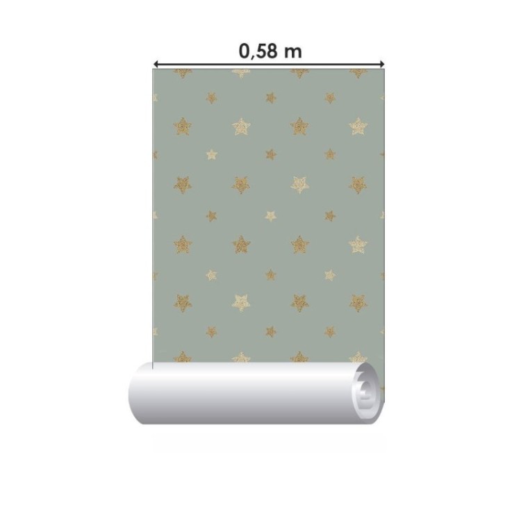 Papel de Parede Adesivo Golden Stars N019069