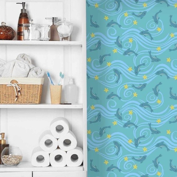 Papel de Parede Adesivo Golfinhos 1405