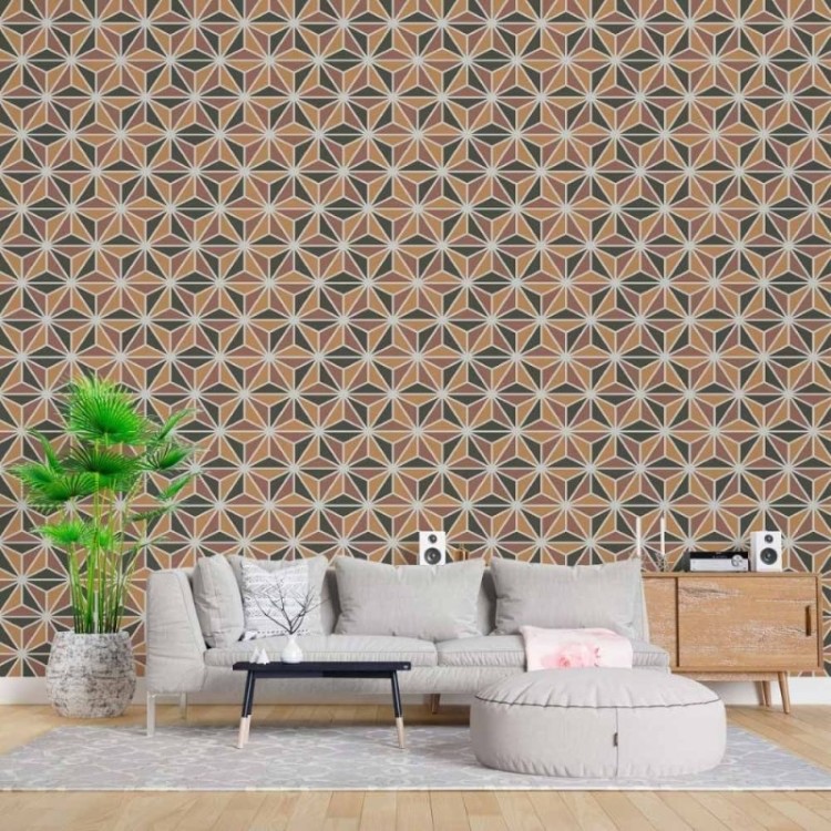 Papel de Parede Adesivo Gométrico 3D N015100