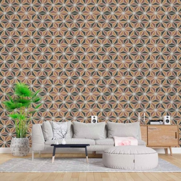 Papel de Parede Adesivo Gométrico 3D N015100