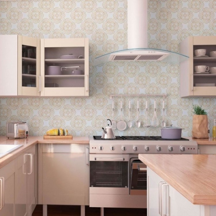 Papel de Parede Adesivo Abstrato Floral Luxury...