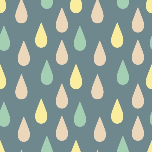 Papel de Parede Adesivo Gotas de Chuva N013172