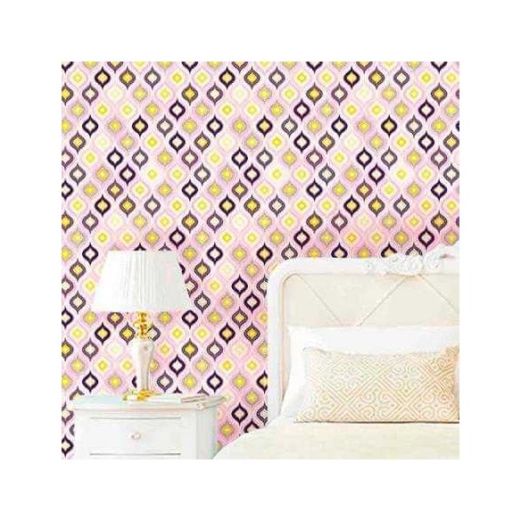 Papel de Parede Adesivo Gotas Roxas Estilizadas 785275
