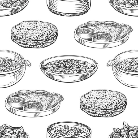 Papel de Parede Adesivo Gourmet Comidas N018083