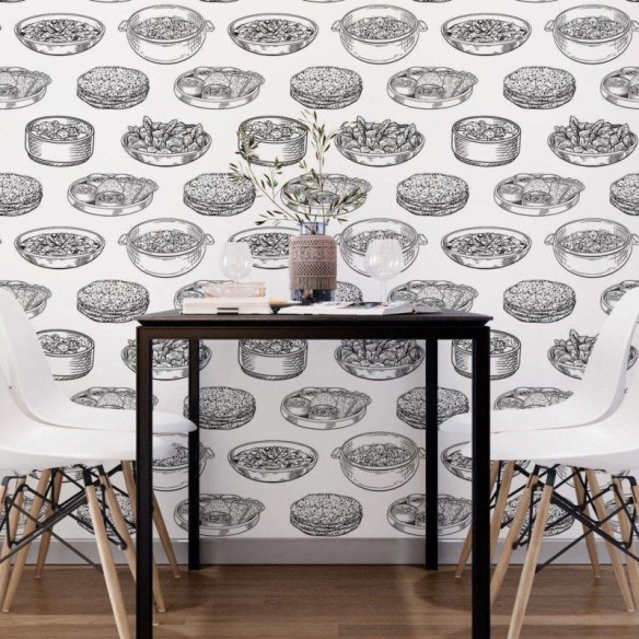 Papel de Parede Adesivo Gourmet Comidas N018083