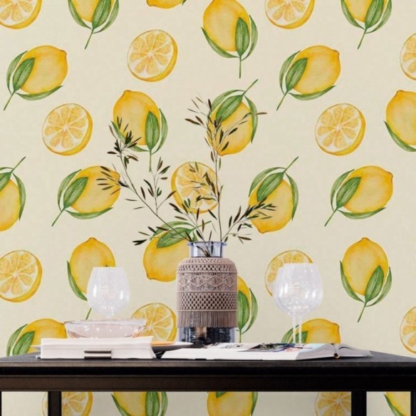 Papel de Parede Adesivo Gourmet Lemons N018086
