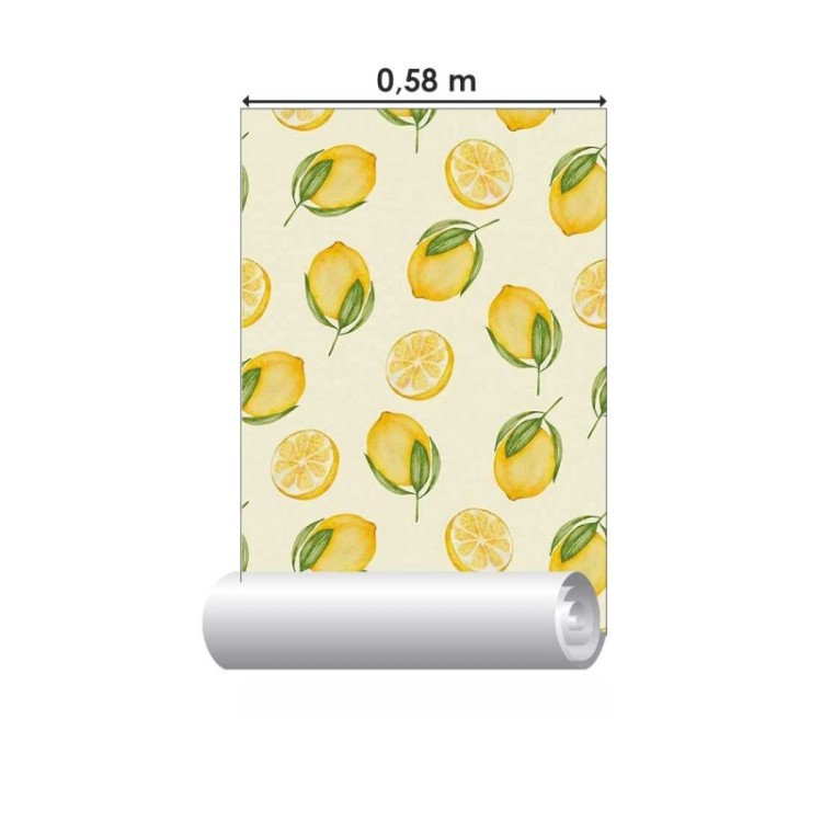 Papel de Parede Adesivo Gourmet Lemons N018086