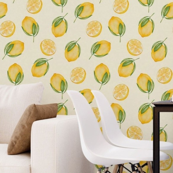 Papel de Parede Adesivo Gourmet Lemons N018086