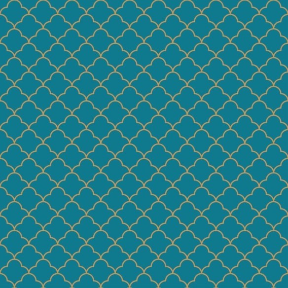 Papel de Parede Adesivo Grade Ornamental Azul N010025