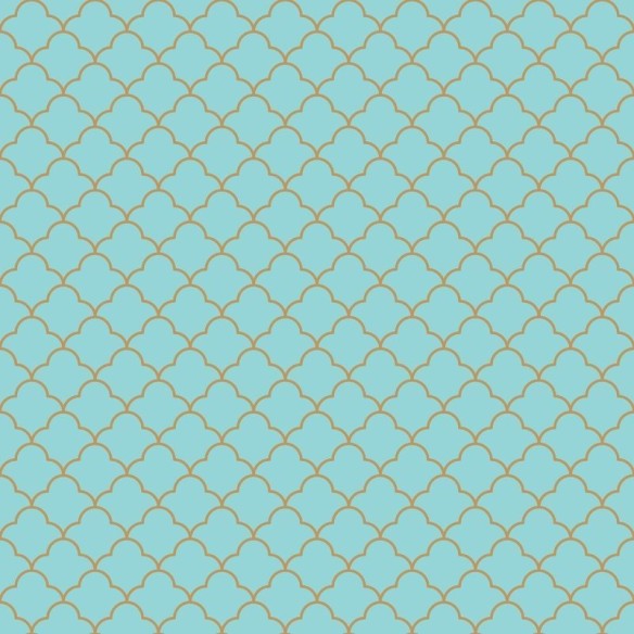 Papel de Parede Adesivo Grade Ornamental Azul N010026