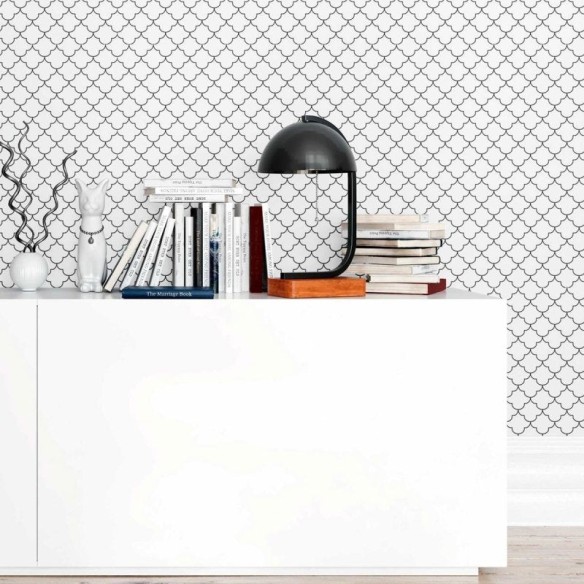 Papel de Parede Adesivo Grade Ornamental N09100