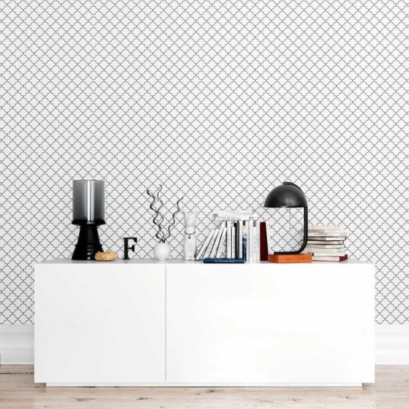 Papel de Parede Adesivo Grade Ornamental N09100