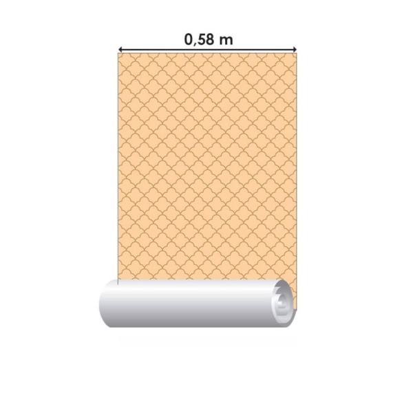 Papel de Parede Adesivo Grade Ornamental Neutro N010027