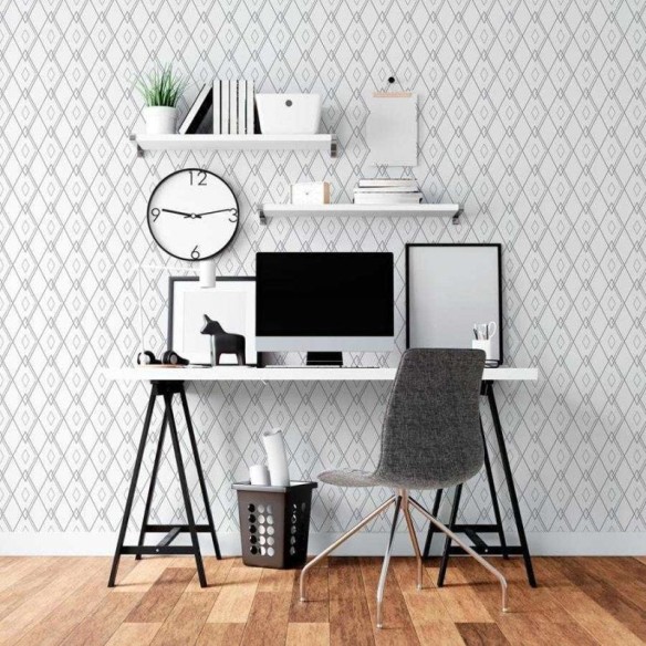 Papel de Parede Adesivo Grafismo Moderno N06075