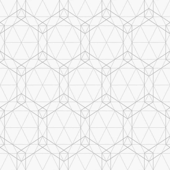 Papel de Parede Adesivo Grafismo Moderno Off White N06074