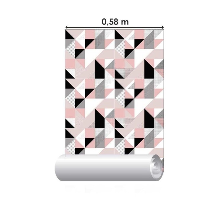 Papel de Parede Adesivo Grafismo Triângulos N06104