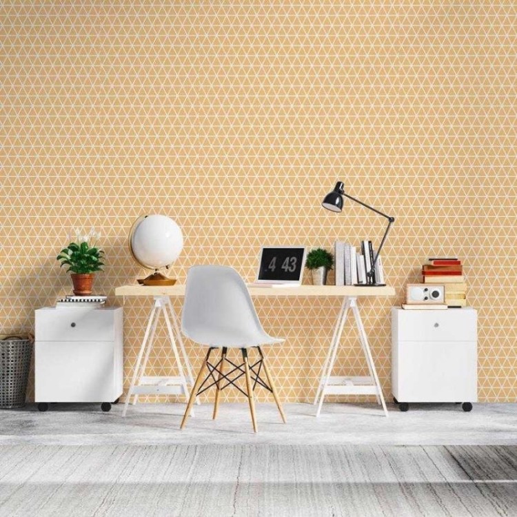 Papel de Parede Adesivo Grafismo Triângulos N06288