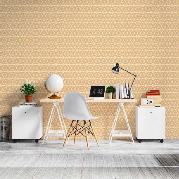 Papel de Parede Adesivo Grafismo Triângulos N06288