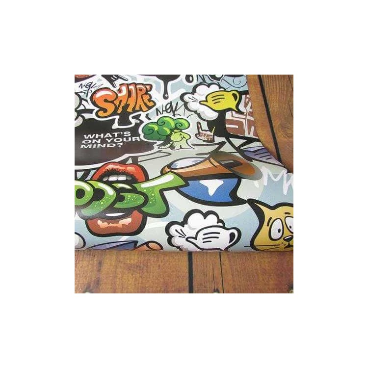 Papel de Parede Adesivo Grafite Jovem 140014
