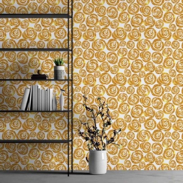 Papel de Parede Adesivo Abstrato Floral N013038