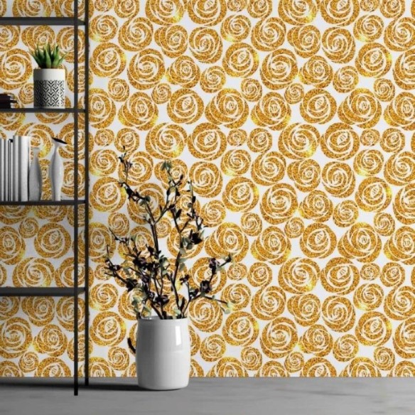 Papel de Parede Adesivo Abstrato Floral N013038