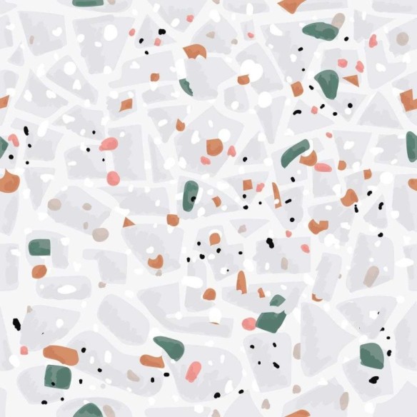 Papel de Parede Adesivo Granilite Cinza e Colorido N07127
