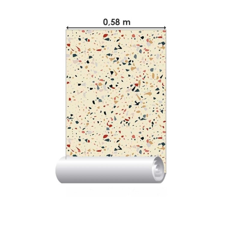 Papel de Parede Adesivo Granilite Colorido N08075