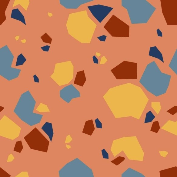Papel de Parede Adesivo Granilite Moderno Grande Laranja N07111