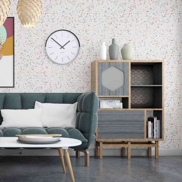 Papel De Parede Adesivo Granilite Off White 8813