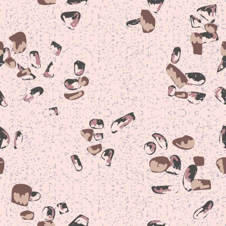 Papel de Parede Adesivo Granilite Rosa e Marrom...
