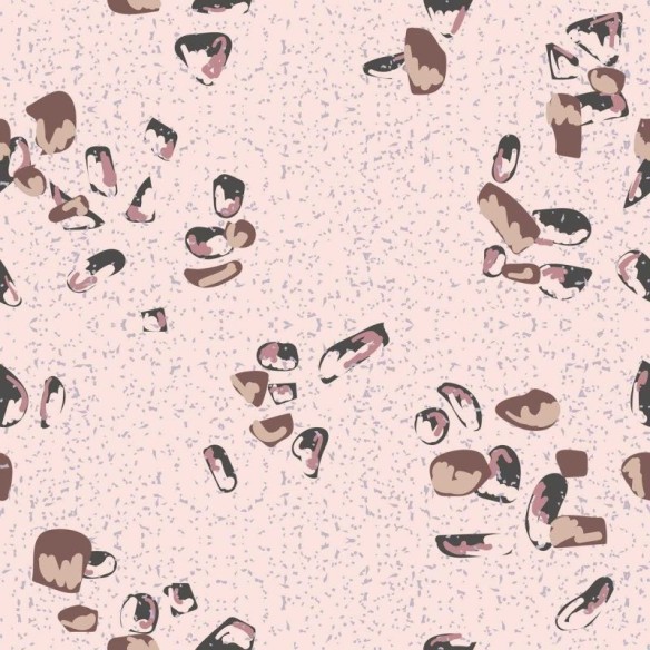 Papel de Parede Adesivo Granilite Rosa e Marrom N07138