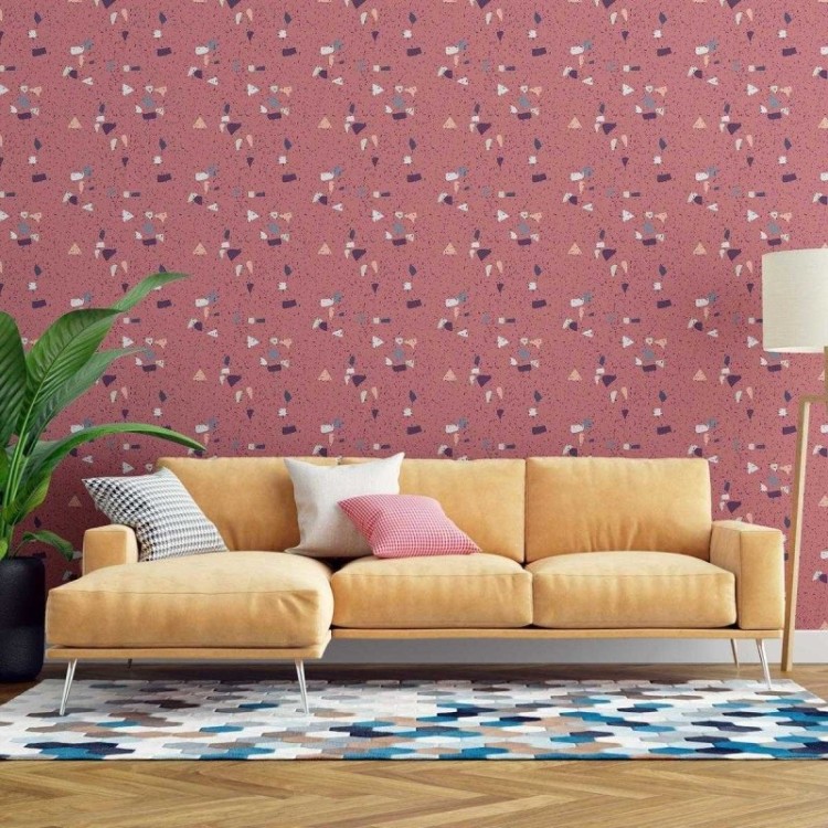 Papel de Parede Adesivo Granilite Vermelho N07134