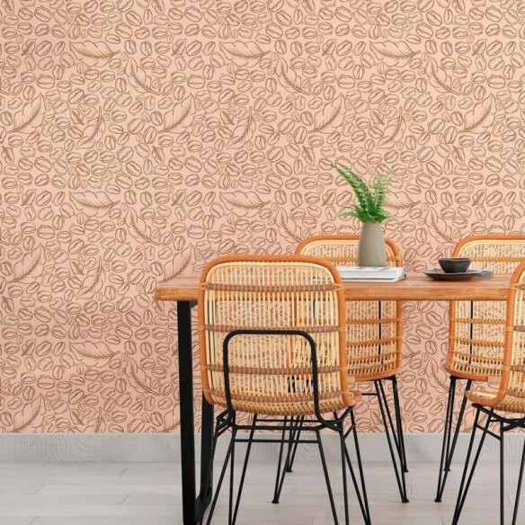 Papel de Parede Adesivo Grãos de Café  N010057