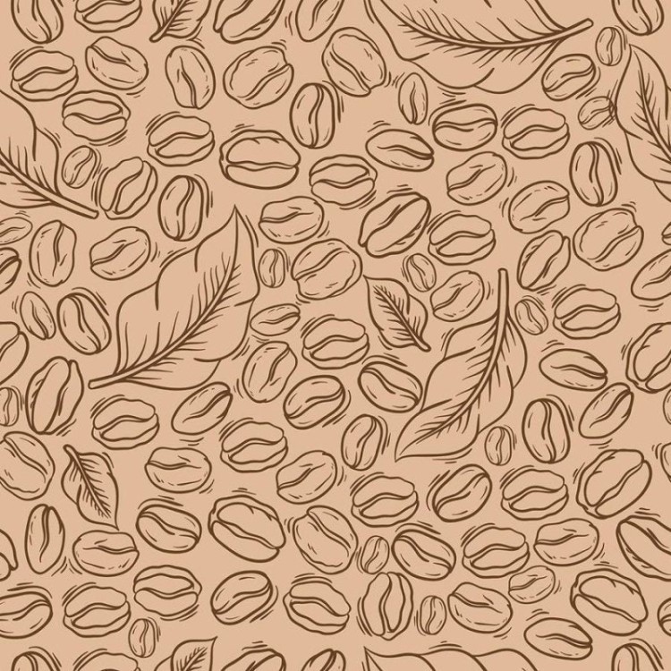 Papel de Parede Adesivo Grãos de Café  N010057