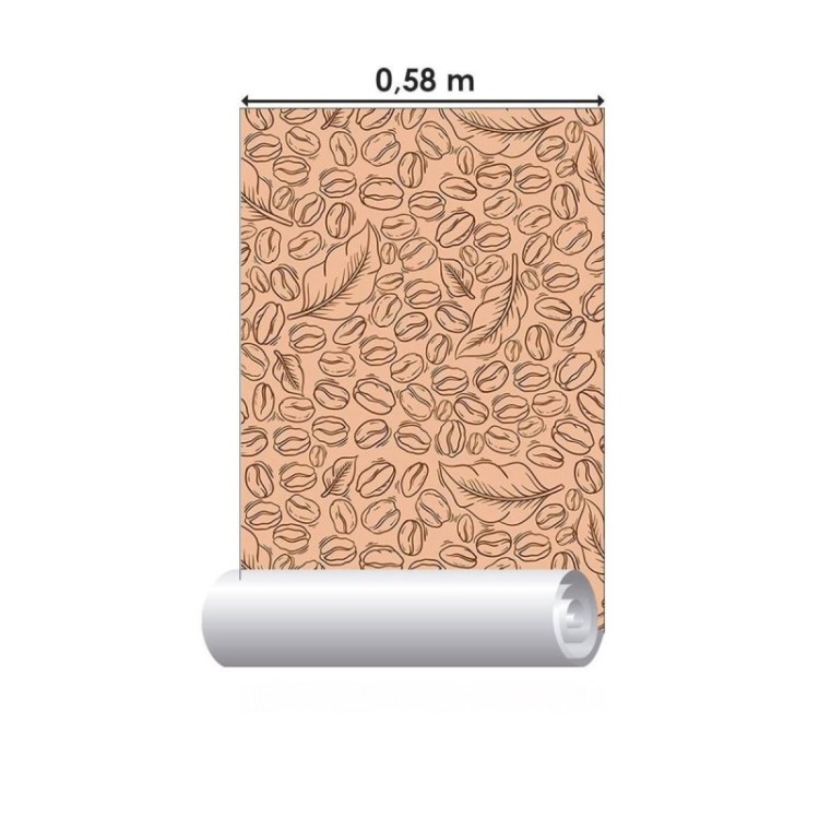 Papel de Parede Adesivo Grãos de Café  N010057