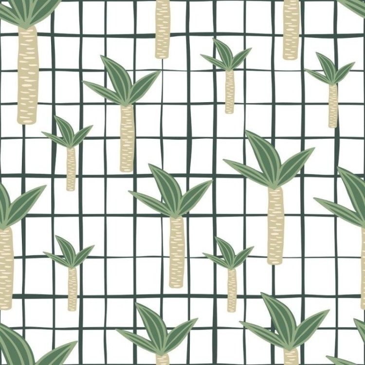 Papel de Parede Adesivo Gride Jungle N013237
